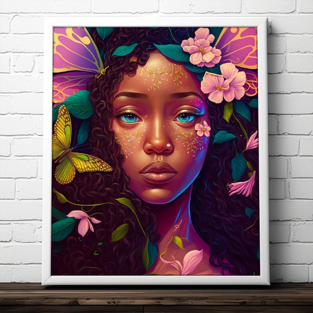 American Black Fairy Fantasy Art Poster (Skapare uppladdad)