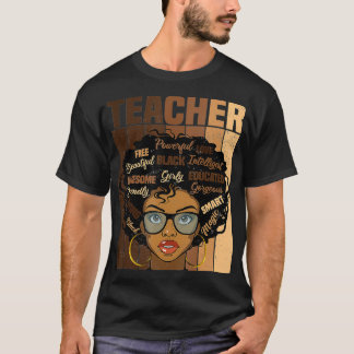American Black Teacher Retro Black History T Shirt