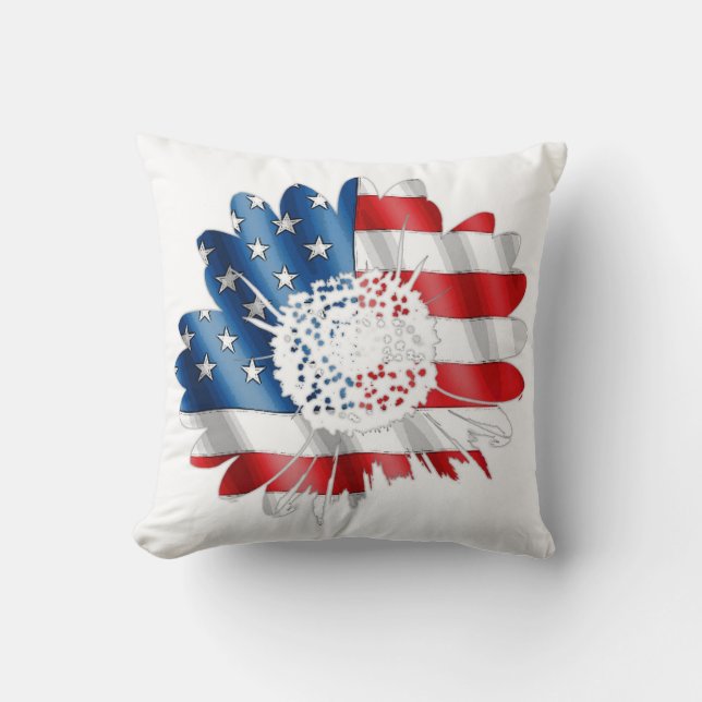 American Blommar Pillow Kudde (Framsida)