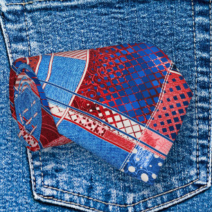 American Blue Jeans Abstrakt Mönster Patriot Tie Slips