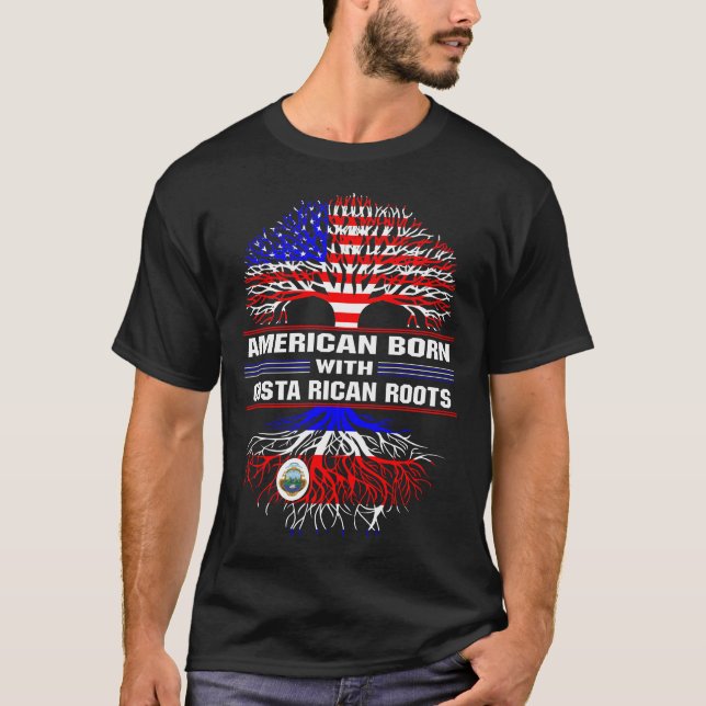 American Born med Costa Rica Root T Shirt (Framsida)