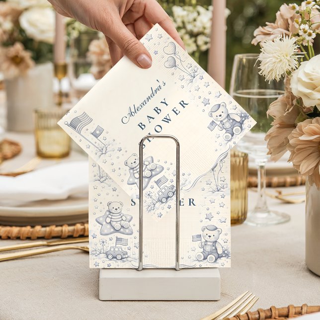 American Boy All American Baby Shower Pappersservett (Skapare uppladdad)