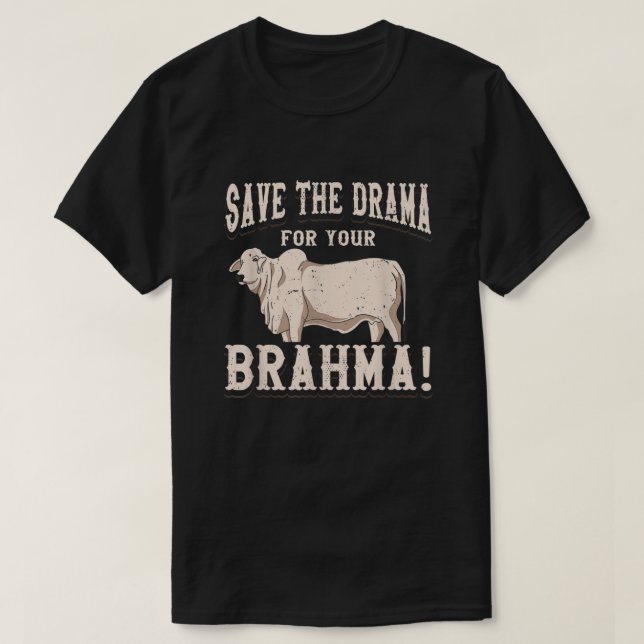 American Brahman Brahma Beef Farmer Ranch Breed No T Shirt (Design framsida)