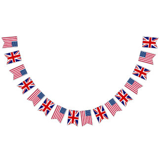 American British Bröllop Vimplar