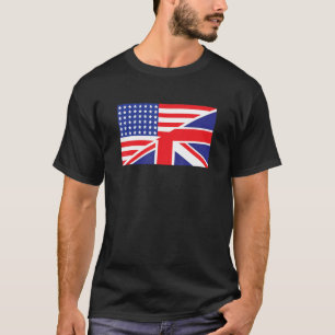 American British Dual Citizen Flagga US UK Flagga T Shirt