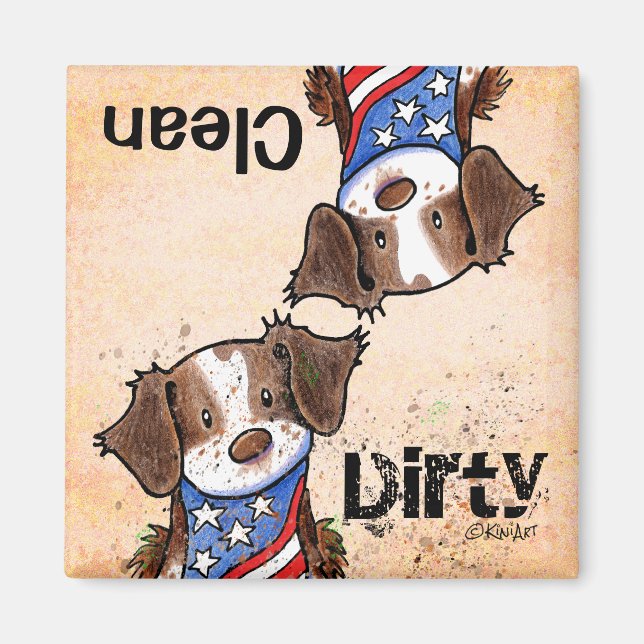 American Brittany Dishwasher magnet (Framsidan)