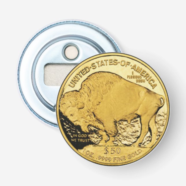 "American Buffalo 2006 Proof-US Treasury Coin" Flasköppnare (Framsidan)