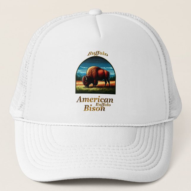 American Buffalo Bison Keps (Framsida)