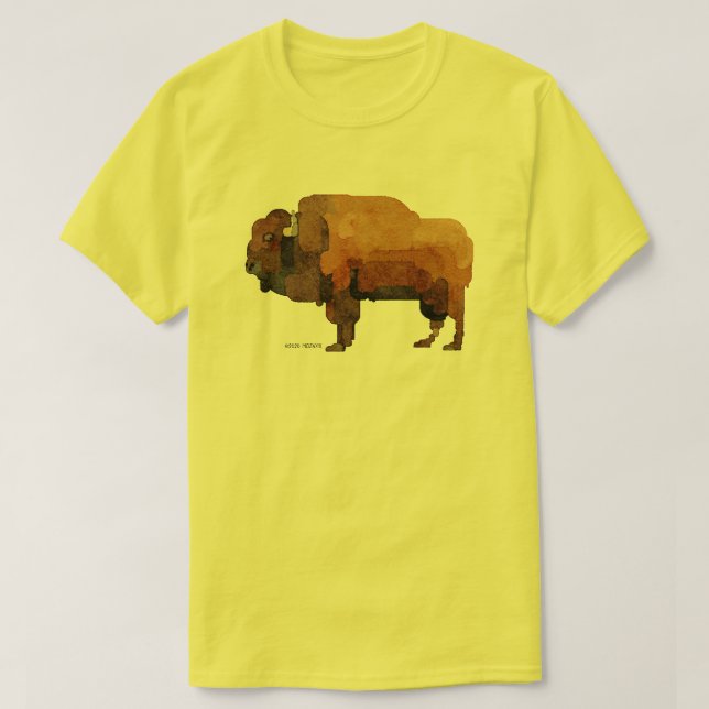 American Buffalo (Bison) T Shirt (Design framsida)