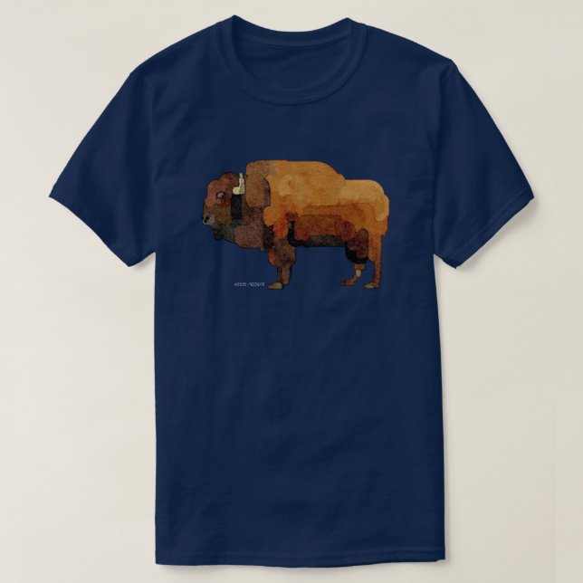 American Buffalo (Bison) T Shirt (Design framsida)