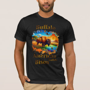 American Buffalo Bison T Shirt