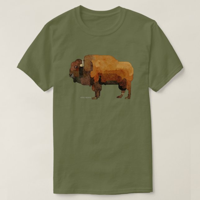 American Buffalo (Bison) T Shirt (Design framsida)