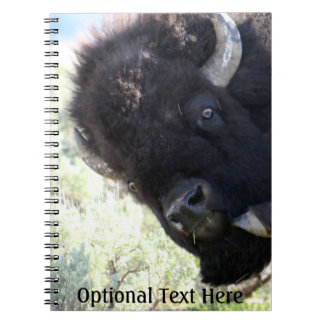 American Buffalo in Yellowstone National Park Anteckningsbok Med Spiral