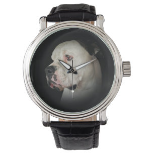 American Bull Dog Porträtt Armbandsur