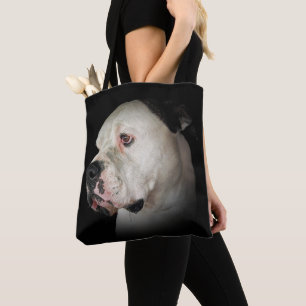 American Bull Dog Porträtt Tygkasse