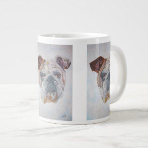 American Bulldog Artistic Pet Porträtt Jumbo Mugg