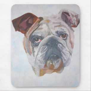 American Bulldog Artistic Pet Porträtt Musmatta