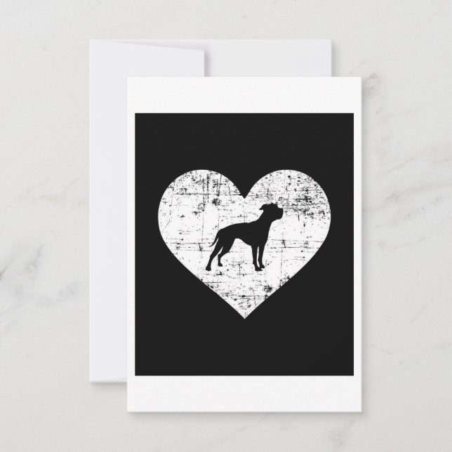 American Bulldog Heart Hund OSA Kort (Framsida)