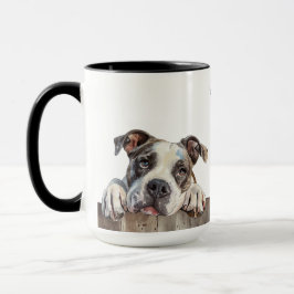 American Bulldog Hund Mugg