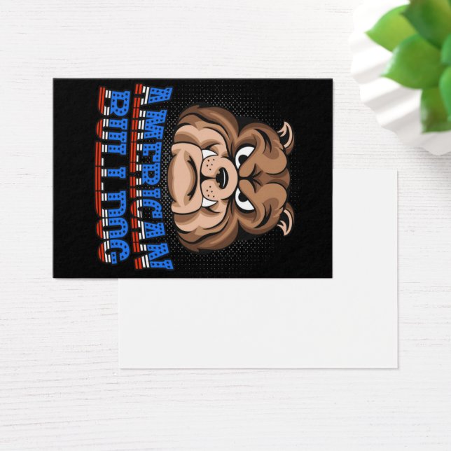 American Bulldog Hundägare Visitkort (Skivbord)