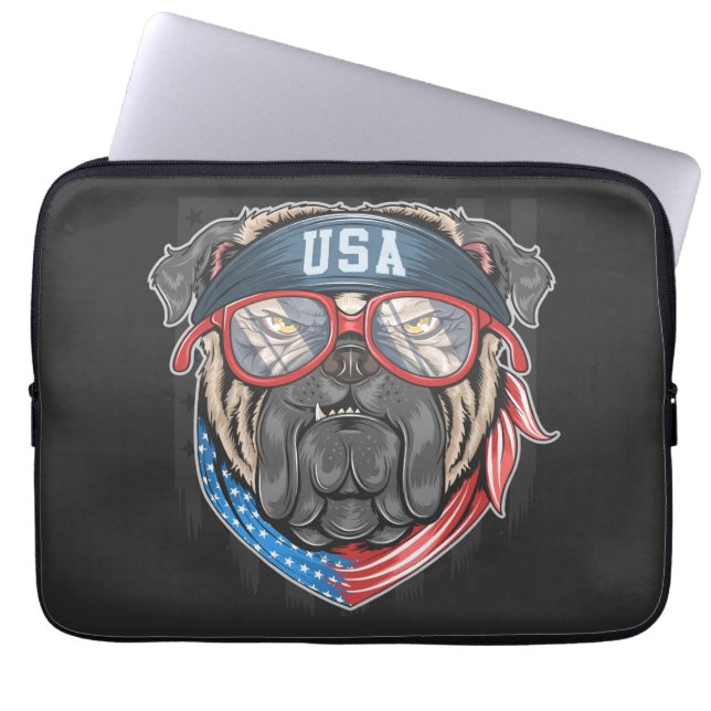 American Bulldog Laptop sleeve (Framsidan)