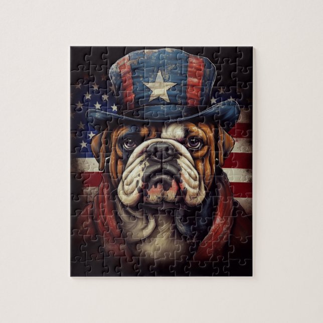 American Bulldog Poster Pussel (Vertikal)
