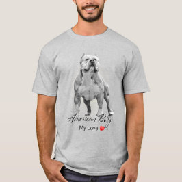 American Bully Abbildung mit Inschrift T Shirt