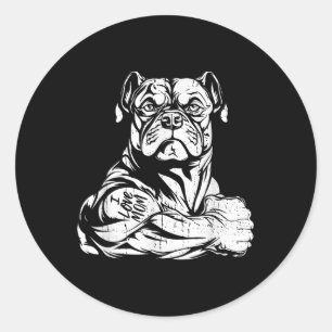 American Bully Biceps Tattoo Pet - Hund aveln I Lo Runt Klistermärke