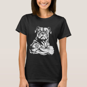 American Bully Biceps Tattoo Pet - Hund aveln I Lo T Shirt