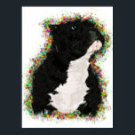 American Bully Colorful Pop Art Poster<br><div class="desc">Detta ursprungliga porträtt i en amerikansk Bully skapades av mig med hjälp av en kombination av handskisser och målning tillsammans med digital konst. Den har en abstrakt, en popkonst, med många detaljer och ett ljust och glatt färg. Om du vill att den här designen ska visas för ett objekt som...</div>