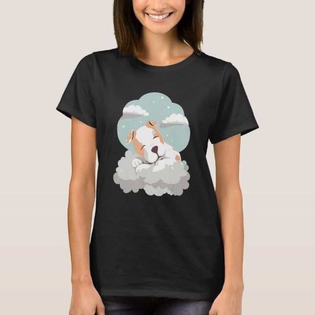 American Bully Cuddle Shirt Clouds Dream T Shirt (Framsida)