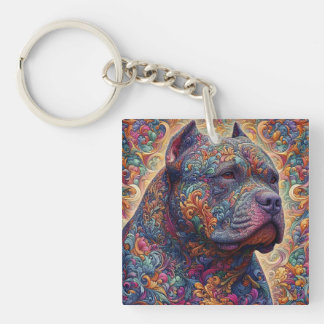 American Bully Decorative Keychain