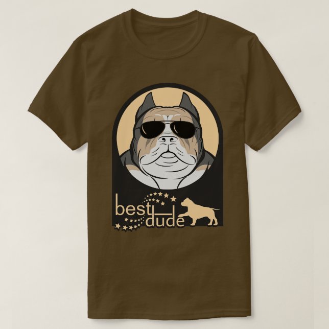 American Bully Hundälskares Gifts T Shirt (Design framsida)