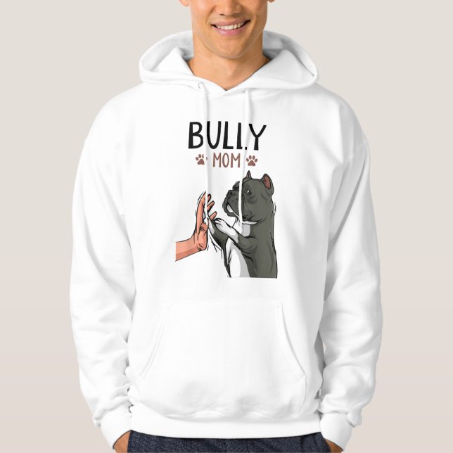 American Bully Mamma Cute Hund Hoodie (Framsida)