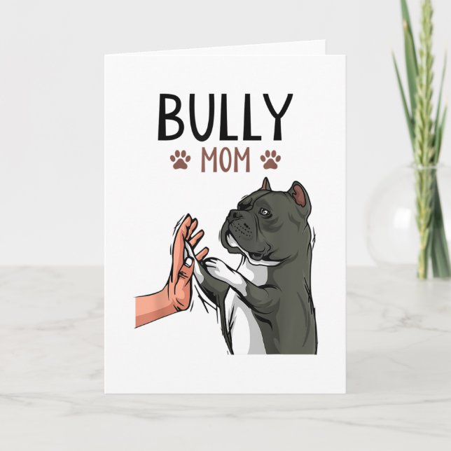 American Bully Mamma Cute Hund Kort (Framsida)