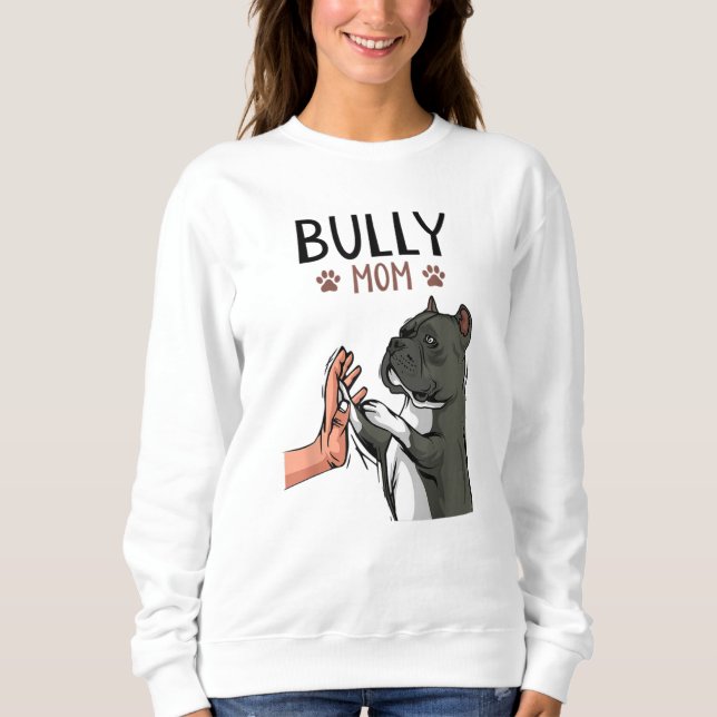American Bully Mamma Cute Hund T Shirt (Framsida)