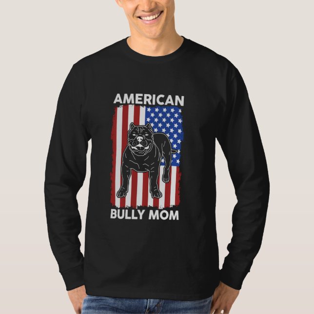 American Bully Mamma Hundägare American Bully T Shirt (Framsida)