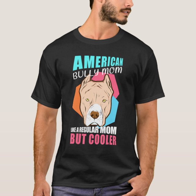 American Bully Mamma Hundägare American Bully T Shirt (Framsida)