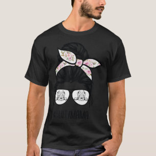 American Bully Mamma rödis hår glasögon, Bully m T Shirt