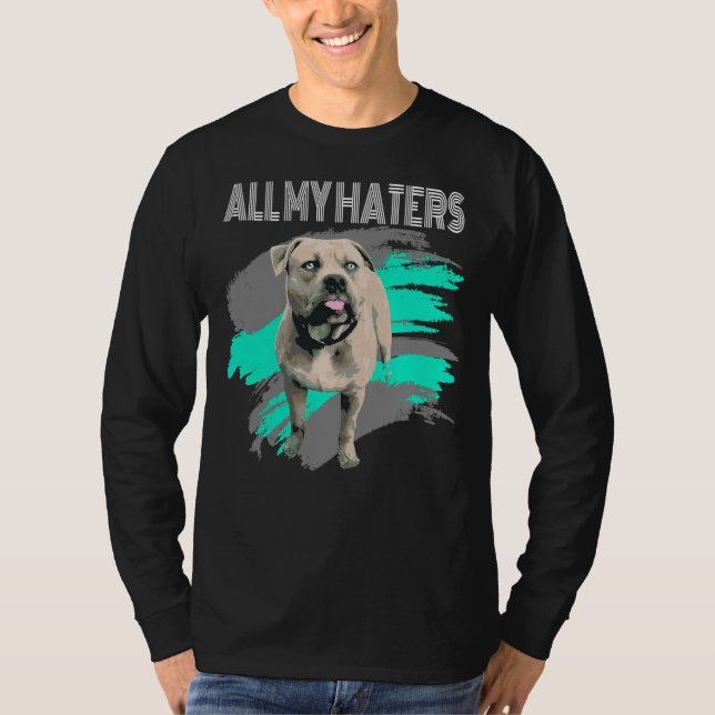 American Bully Xl Pit Bull List Hund Attack Hund T Shirt (Framsida)