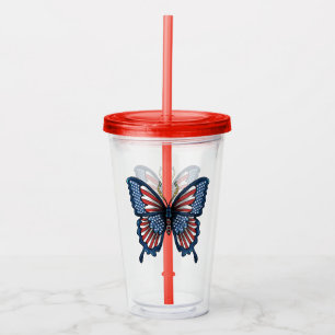 American Butterfly T-Shirt Matkasse Take Away Mugg