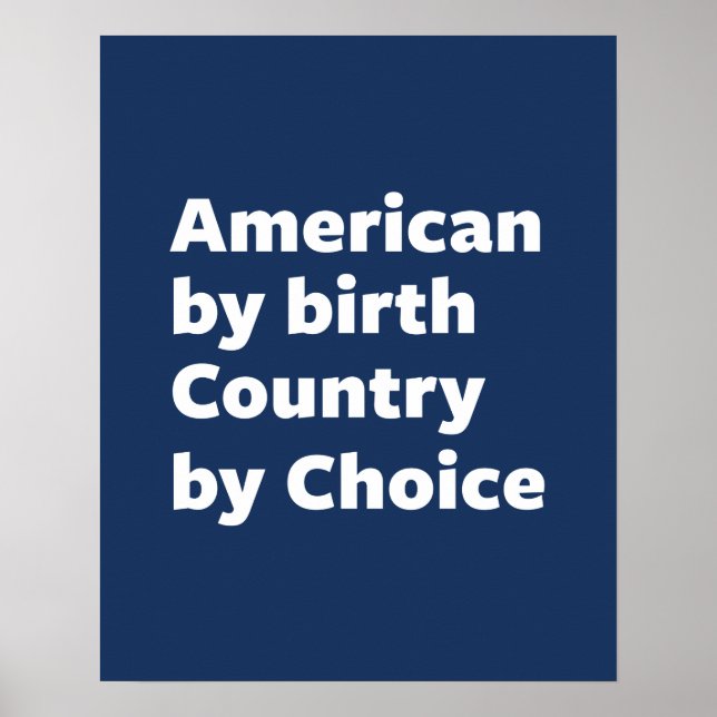 American by Birth, Land by Choice Poster (Framsidan)