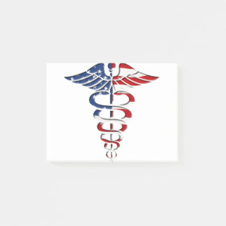 American Caduceus Post-it Block