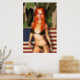 American Camo Bikini Babe Poster (Kitchen)