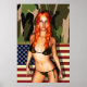 American Camo Bikini Babe Poster (Framsidan)