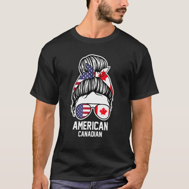 American Canadian Canadian T Shirt (Framsida)