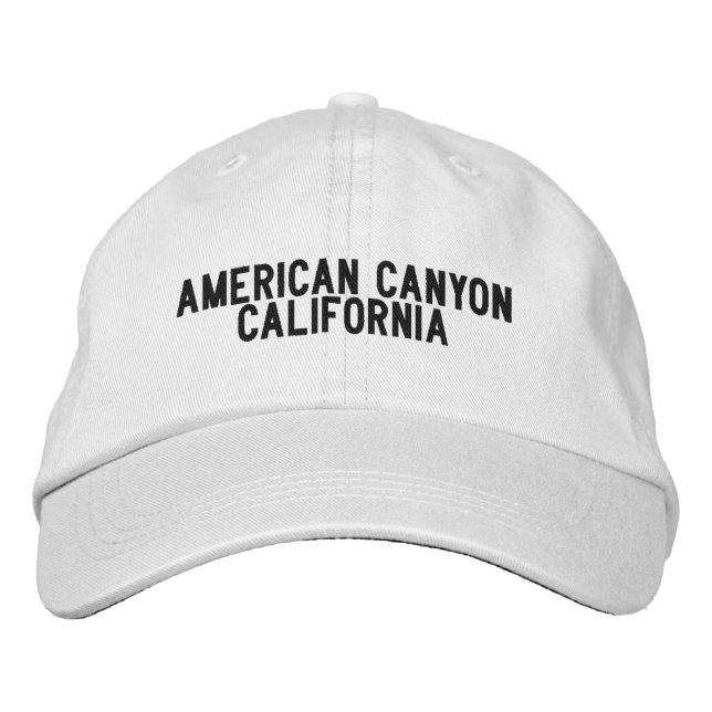 AMERICAN CANYON Kalifornien Hatt Broderad Keps (Framsida)