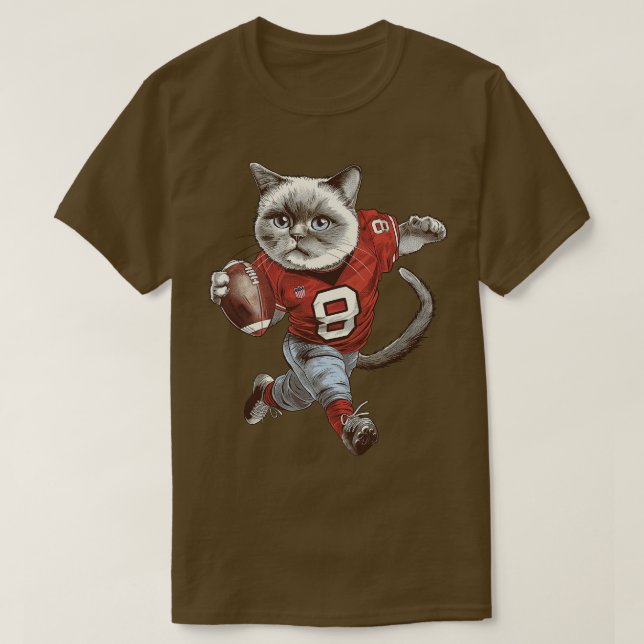 American Cat Player T Shirt (Design framsida)