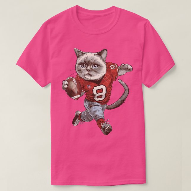 American Cat Player T Shirt (Design framsida)