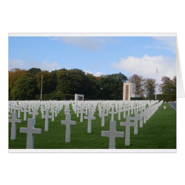 American Cemetery Luxembourg Hälsningskort (Framsidan Horizontal)